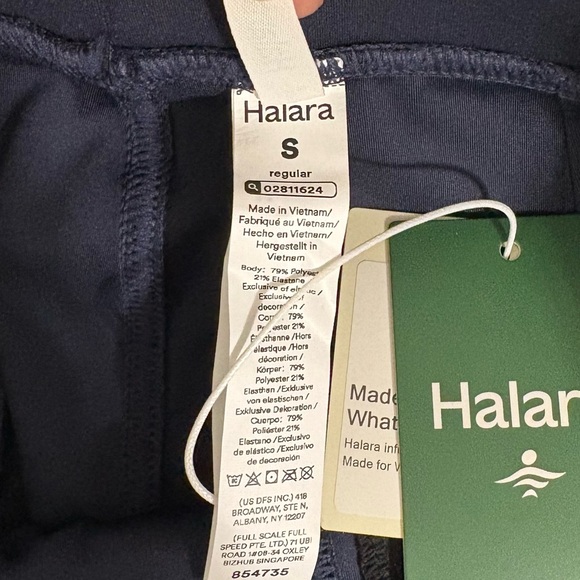 NEW HALARA Flex Small Midnight Blue DayStretch High Waisted Tapered Work Pants - Picture 7 of 8